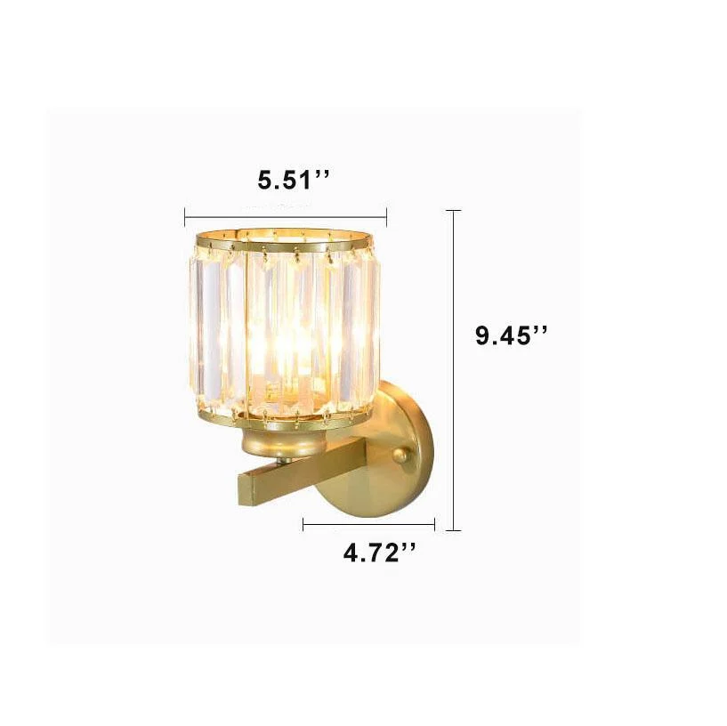 Cristalux - Modern crystal wall lamp with 1 light and arm -  - #tag1#
