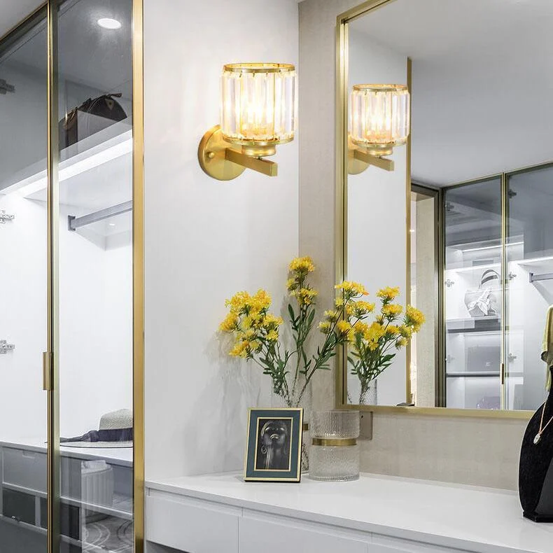 Cristalux - Modern crystal wall lamp with 1 light and arm -  - #tag1#