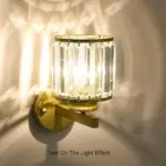 Cristalux Modern crystal wall lamp with 1 light and arm tag1