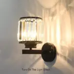 Cristalux Modern crystal wall lamp with 1 light and arm tag1