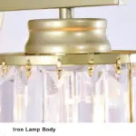Cristalux Modern crystal wall lamp with 1 light and arm tag1