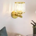 Cristalux Modern crystal wall lamp with 1 light and arm tag1