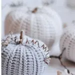 Crochet Halloween Decoration Ornament Big Pumpkin tag1