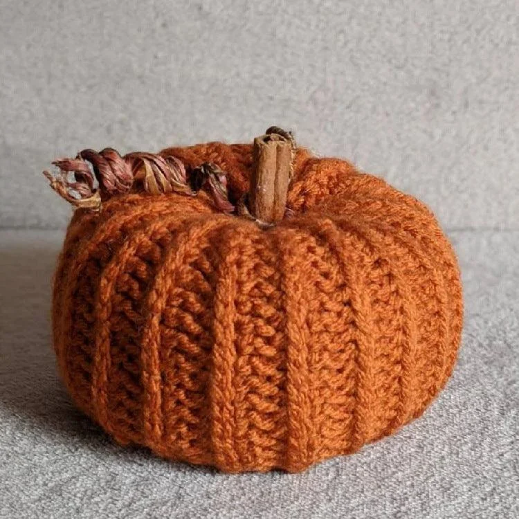 Crochet Halloween Decoration Ornament Big Pumpkin -  - #tag1#