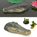 Crocodile head Frog Animal Floating Statue