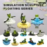 Crocodile head Frog Animal Floating Statue