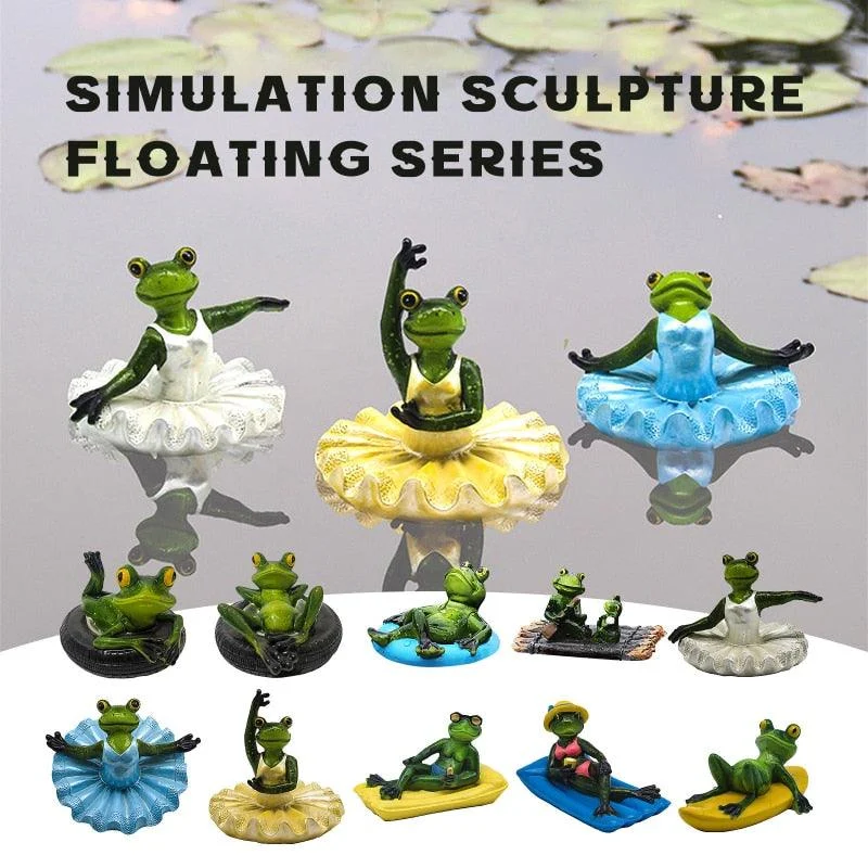 Crocodile head Frog Animal Floating Statue -