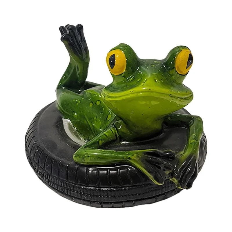 Crocodile head Frog Animal Floating Statue -