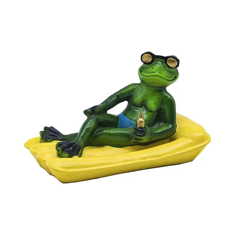 Crocodile head Frog Animal Floating Statue