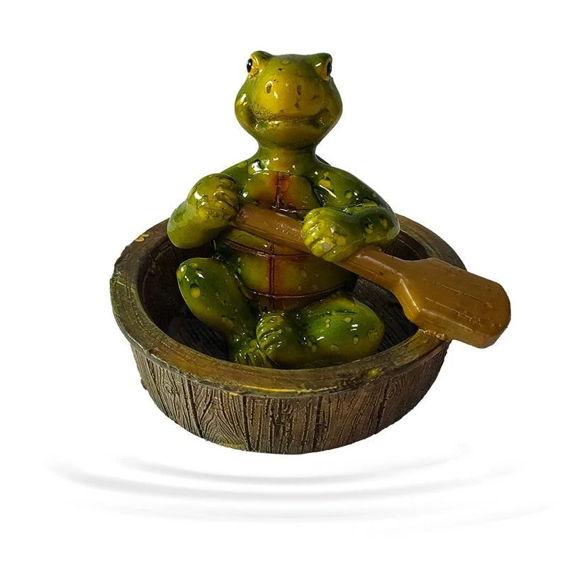 Crocodile head Frog Animal Floating Statue -