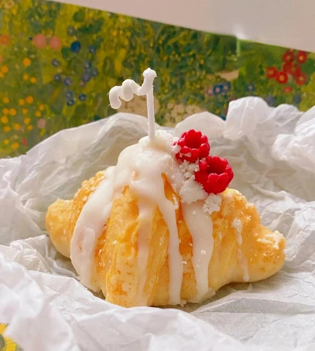 Croissant Candle Pastry Shaped Candle -