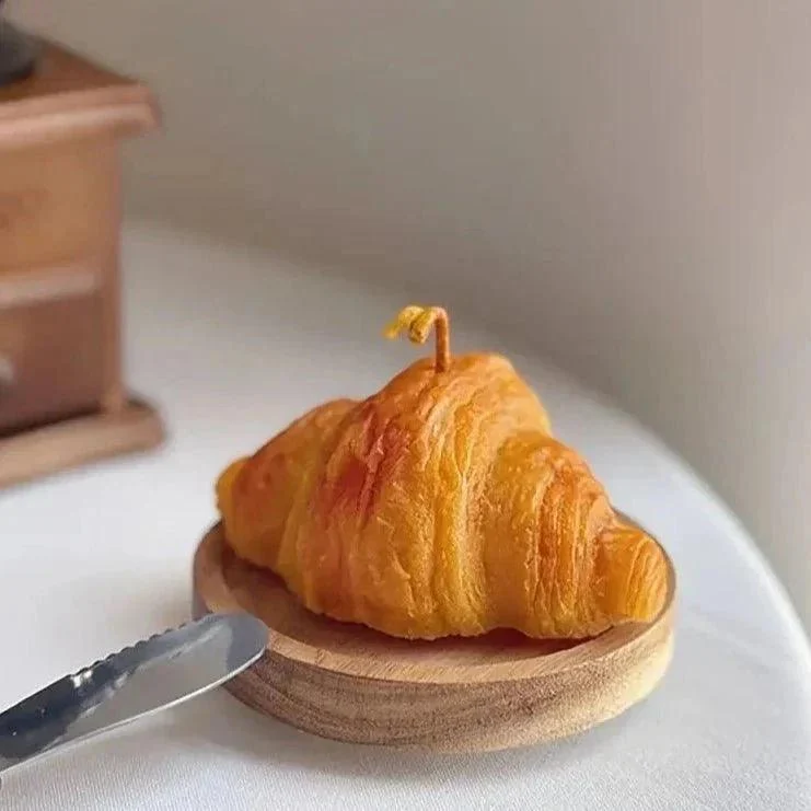 Croissant Shape Scented Aromatherapy Candle -  - #tag1#