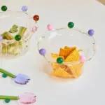 Crown Shaped Glass Fruit Bowl