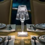 CrystalGlow LED Crystal Table Lamp Projection Night Light tag1