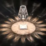 CrystalGlow LED Crystal Table Lamp Projection Night Light tag1