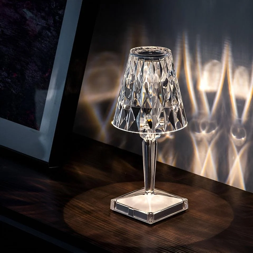 CrystalGlow - LED Crystal Table Lamp Projection Night Light -  - #tag1#