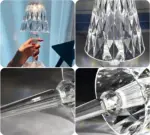 CrystalGlow LED Crystal Table Lamp Projection Night Light tag1