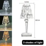 CrystalGlow LED Crystal Table Lamp Projection Night Light tag1
