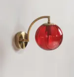 CrystalGlow Wall Lamp Globe Lights Indoor Retro Glass LED Bedroom Wall Lamp tag1