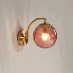 CrystalGlow Wall Lamp Globe Lights Indoor Retro Glass LED Bedroom Wall Lamp tag1