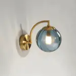 CrystalGlow Wall Lamp Globe Lights Indoor Retro Glass LED Bedroom Wall Lamp tag1