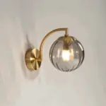 CrystalGlow Wall Lamp Globe Lights Indoor Retro Glass LED Bedroom Wall Lamp tag1