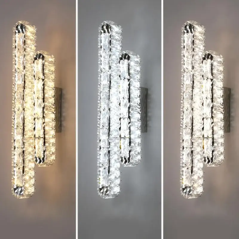 CrystalLux Double LED Crystal Wall Lamp with Dimmable Function tag1