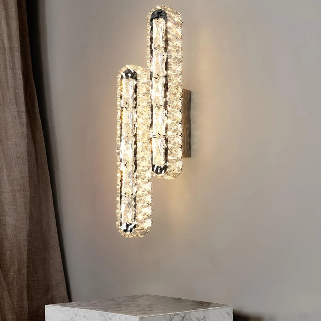 CrystalLux - Double LED Crystal Wall Lamp with Dimmable Function -  - #tag1#