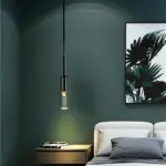 CrystalTube Glass Hanging Lamps Cylinder Pendant Light tag1