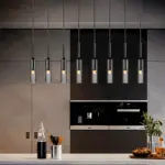 CrystalTube Glass Hanging Lamps Cylinder Pendant Light tag1
