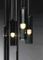 CrystalTube Glass Hanging Lamps Cylinder Pendant Light tag1