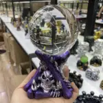 Crystal Ball Base Skull Resin Handicraft Ornaments tag1