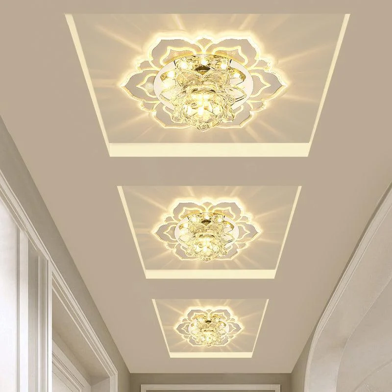 Crystal Blossom LED Ceiling Lamp - Modern Design -  - #tag1#