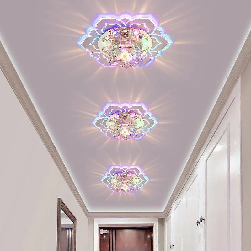 Crystal Blossom LED Ceiling Lamp - Modern Design -  - #tag1#