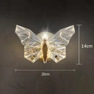 Crystal Butterfly Light Sconce