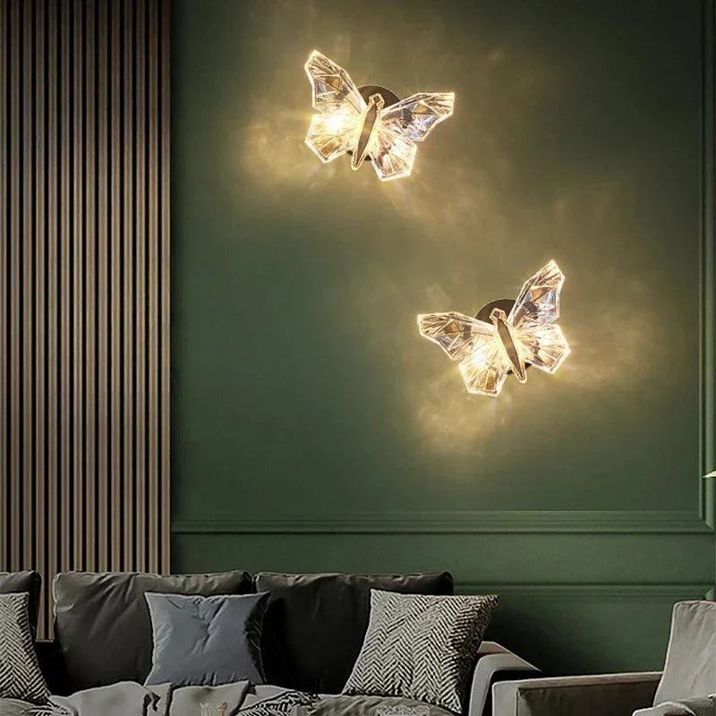 Crystal Butterfly Light Sconce -  - #tag1#