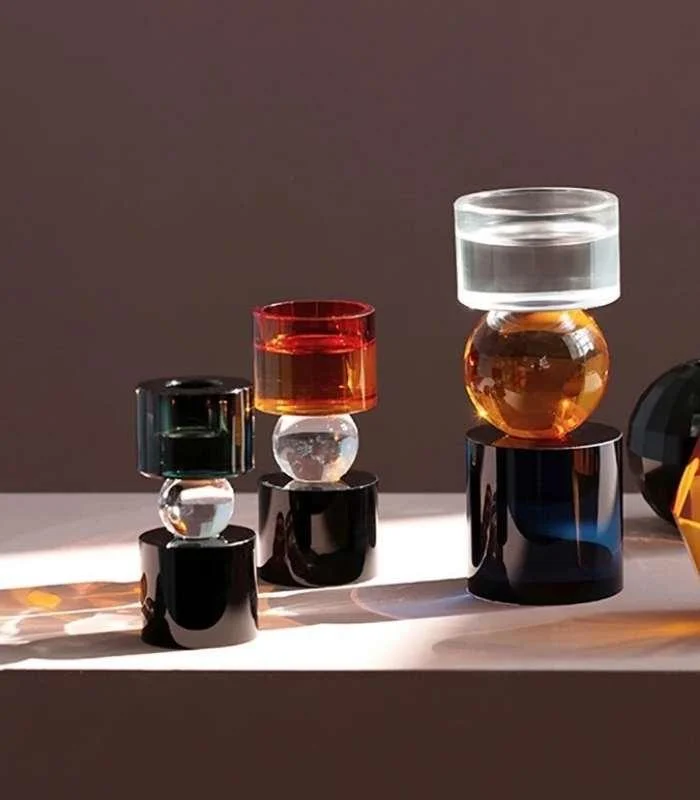 Crystal Candleholder Hollywood Candlestick 10cm -  - #tag1#