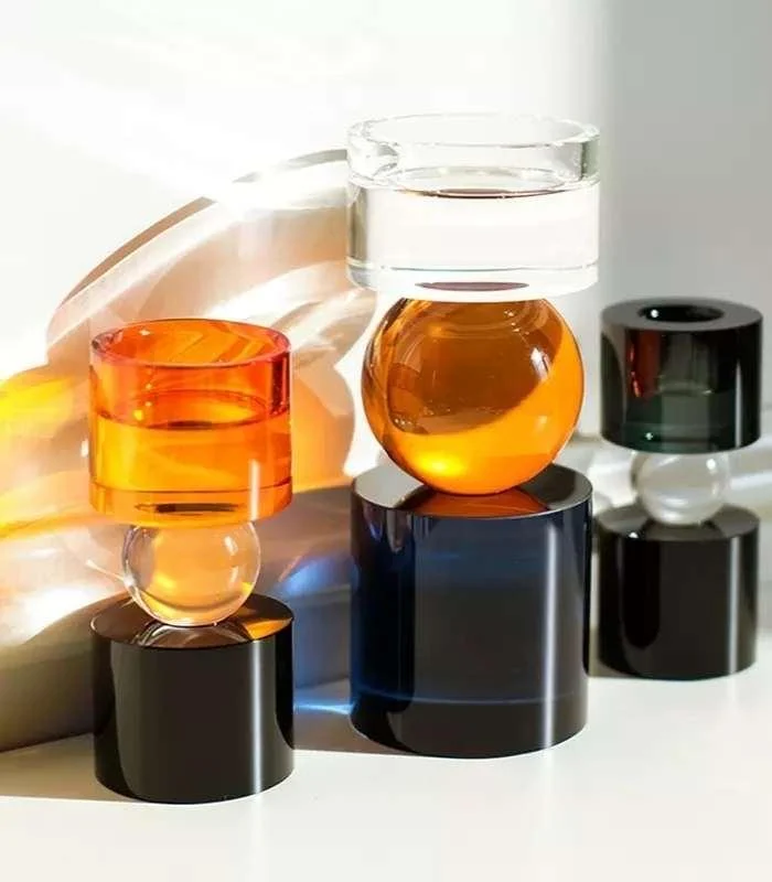 Crystal Candleholder Hollywood Tealight & Pillar Candle Holder 15.5 cm -  - #tag1#