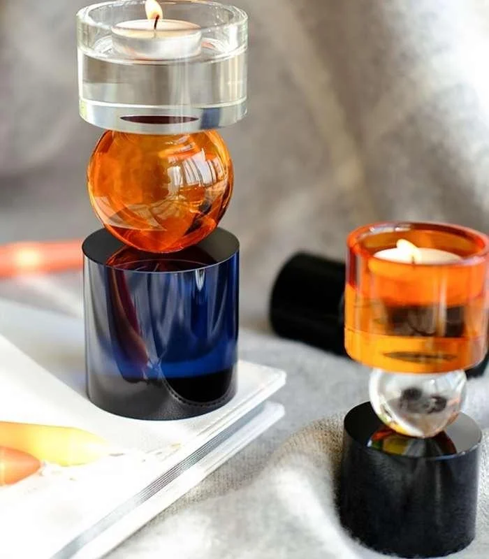 Crystal Candleholder Hollywood Tealight & Pillar Candle Holder 15.5 cm -  - #tag1#