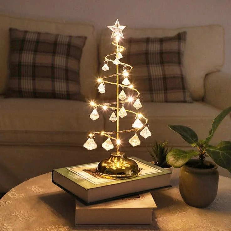 Crystal Christmas Tree Table Lamp -  - #tag1#