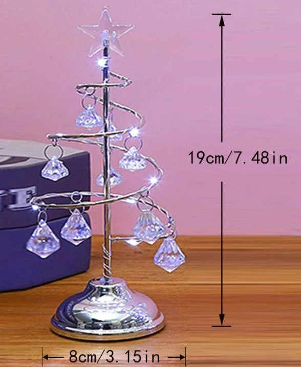 Crystal Christmas Tree Table Lamp -  - #tag1#