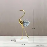 Crystal Crane Sculpture Decor tag1