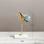 Crystal Crane Sculpture Decor tag1