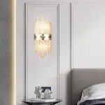 Crystal Crystal LED Wall Lamp Gold Living Room Bedroom Metal Acrylic tag1