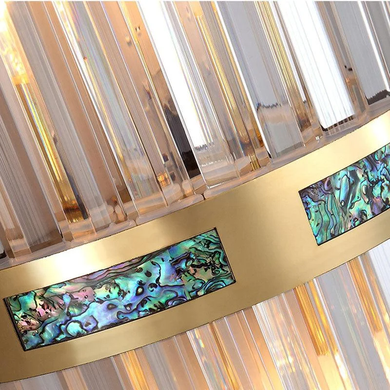 Crystal Crystal LED Wall Lamp Gold, Living Room/Bedroom, Metal/Acrylic -  - #tag1#