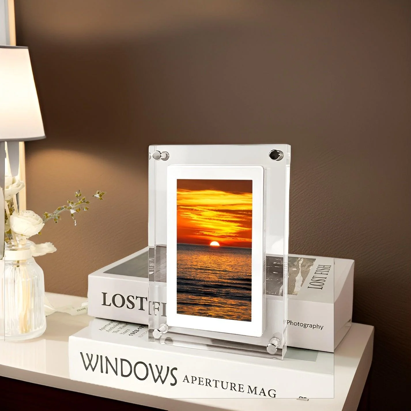 Crystal DigiFrame - Motion photo frame made of acrylic with seamless video playback -  - #tag1#