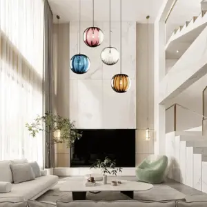 Crystal Elegance - Stunning Pendant Lights with Nordic Orbs