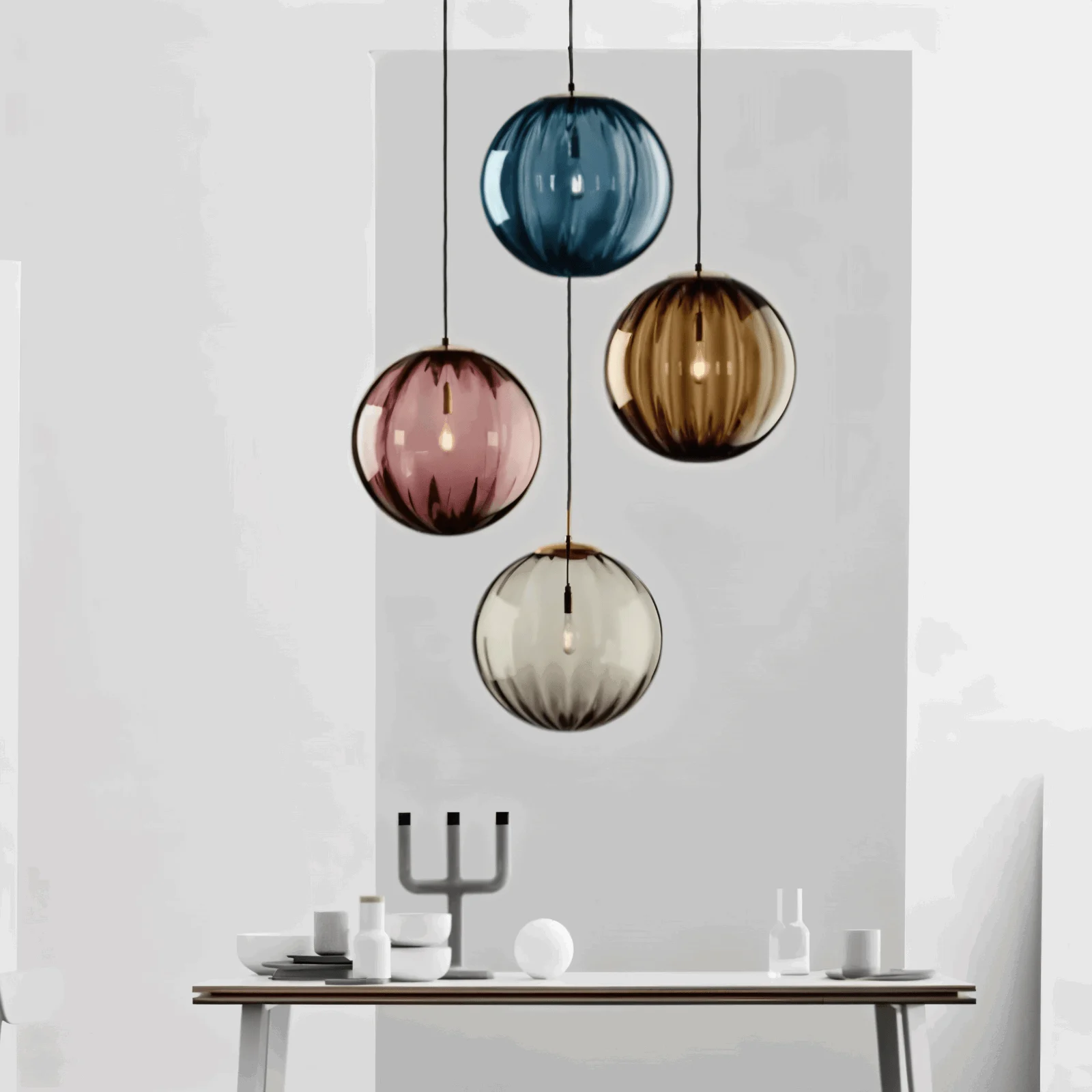 Crystal Elegance - Stunning Pendant Lights with Nordic Orbs -  - #tag1#