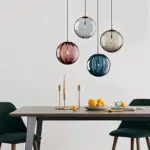 Crystal Elegance Stunning Pendant Lights with Nordic Orbs tag1