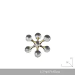 Crystal Hand Crafted Ball Geometric Sculpture